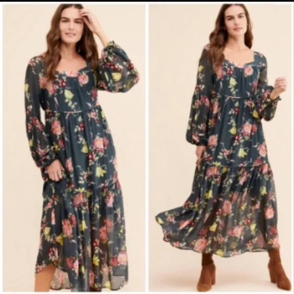 sachin and babi light blue dress Chiffon Maxi Dresses